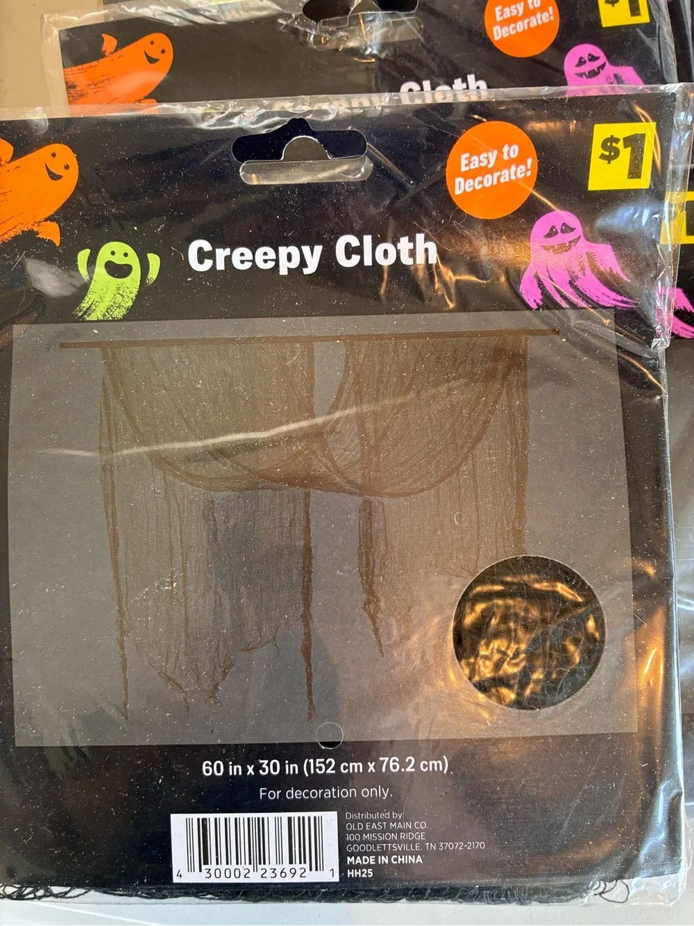 Halloween Decoration Lot NWT – 6 Skeleton Hands, 13 Creepy Cloths, Bats, & more
